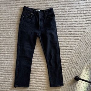 Agolde Black Button-Fly Jeans